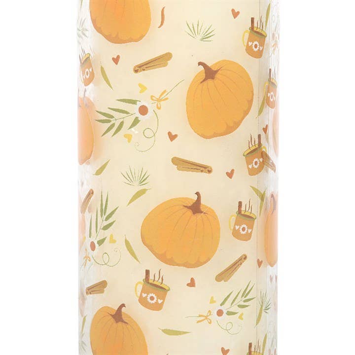 Autumn Pumpkin Print Tube Candle