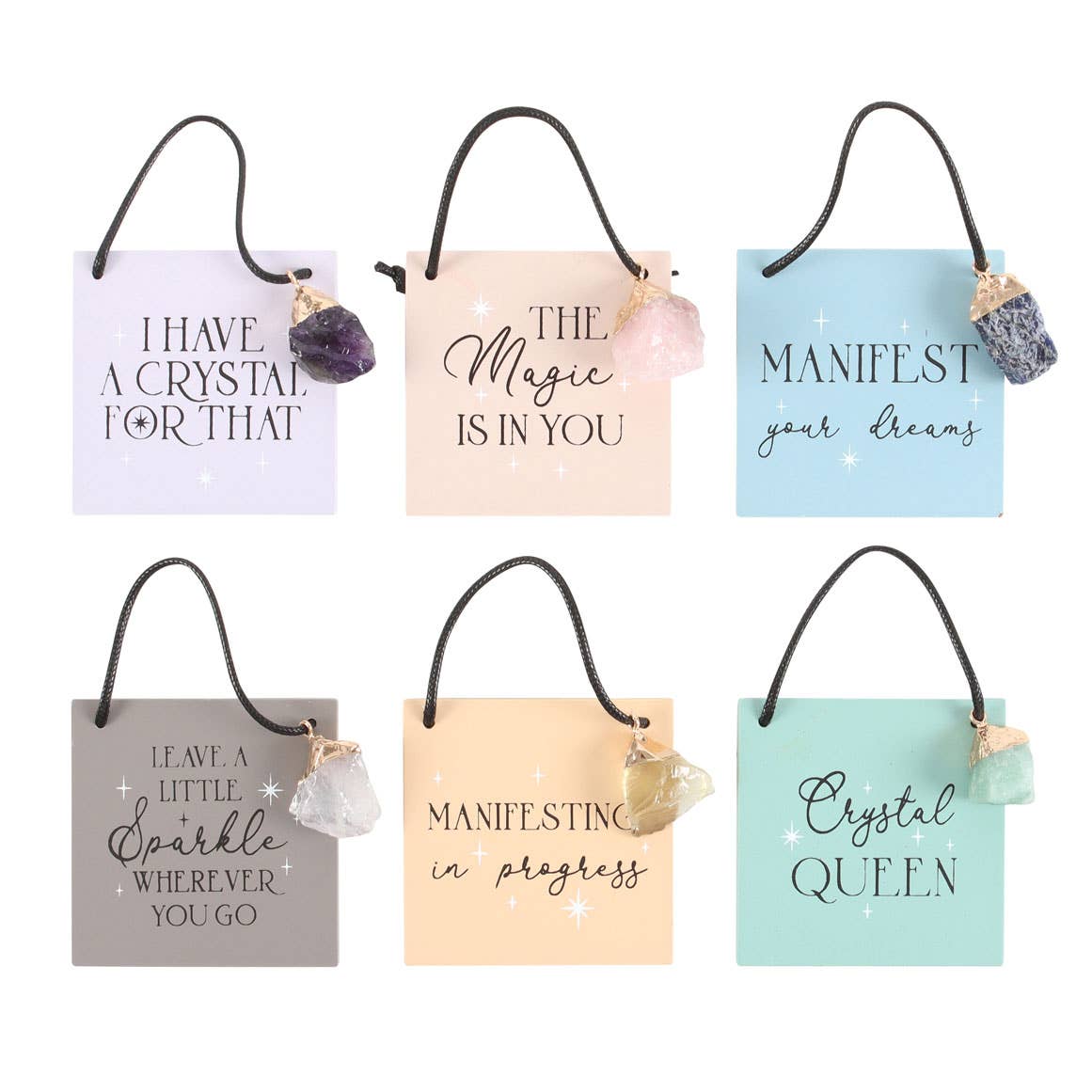 Set of 12 Modern Magic Hanging Signs