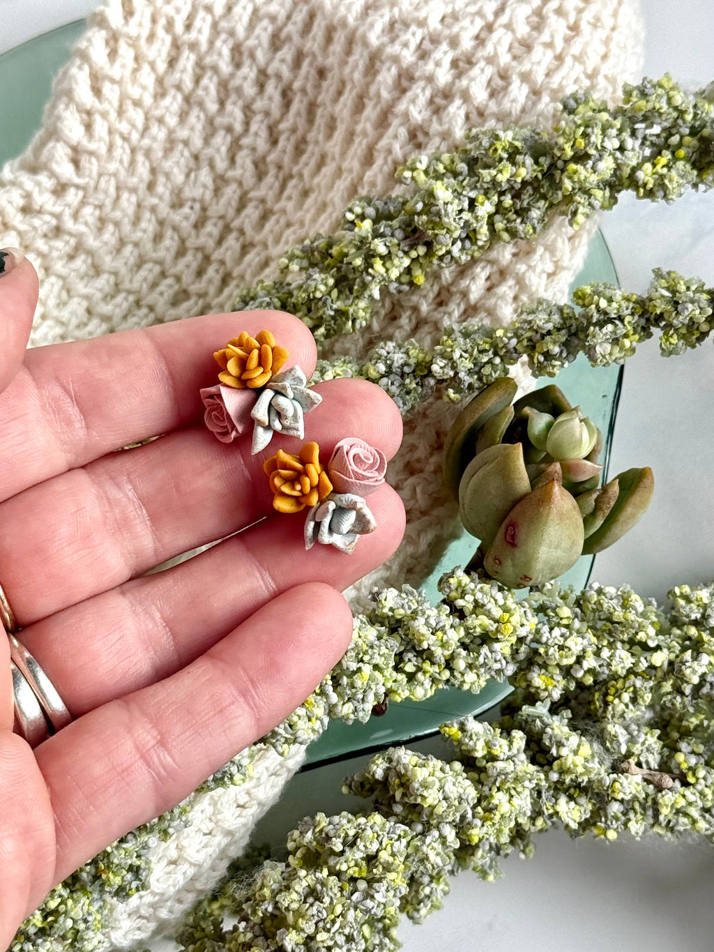 Floral Bunch Stud