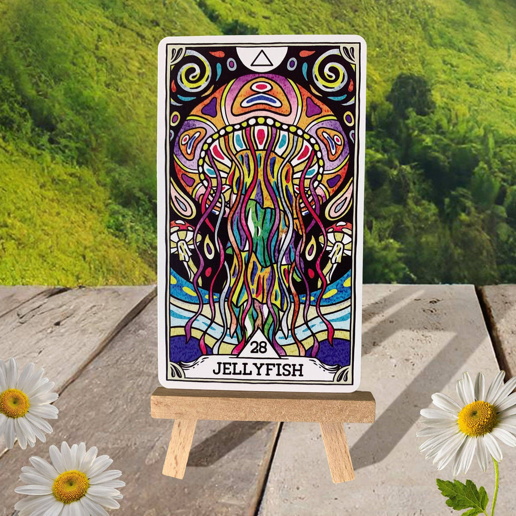 Affirmation & Oracle Easel-Style Card Stand & Mini Canvas