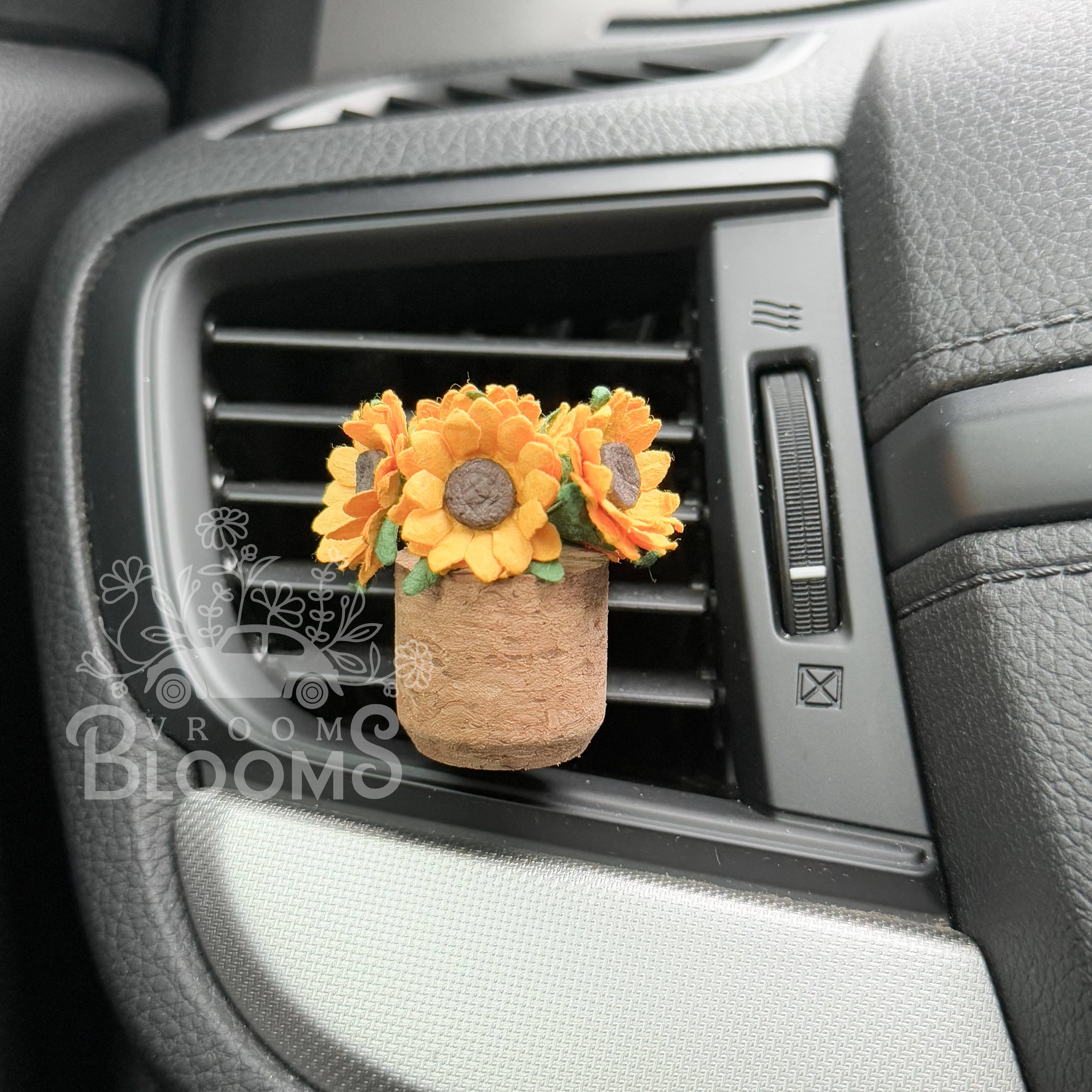 Sunflower Vent Clip Car Air Freshener Diffuser (Reusable): *Autumn Cottage*