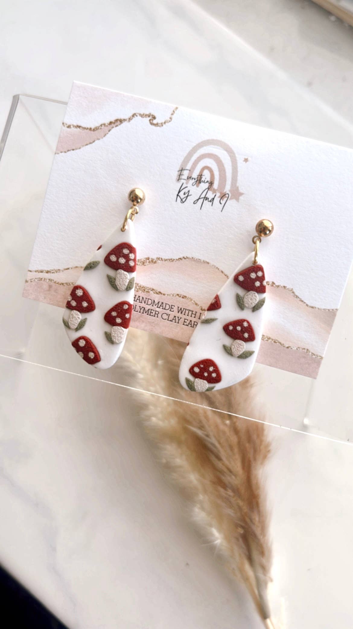 Mushroom Pattern Dangles