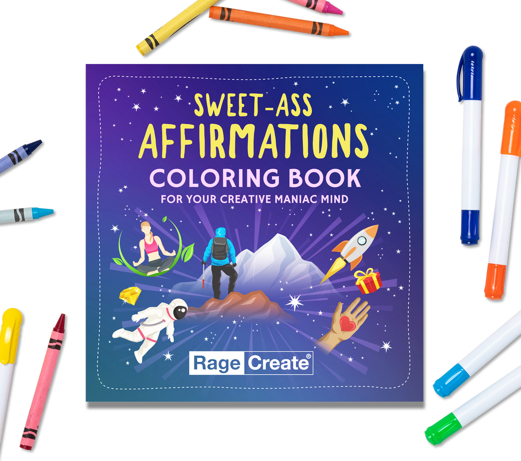 Sweet-Ass Affirmations Coloring Book