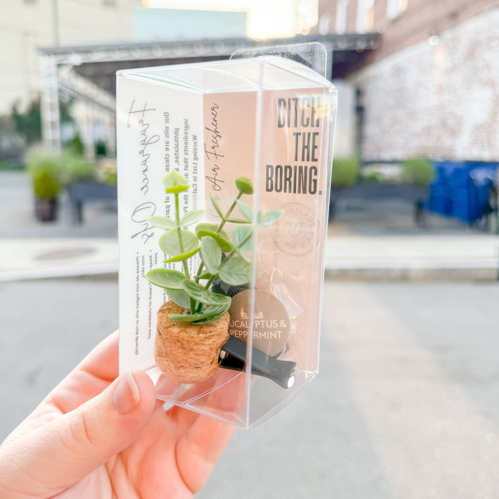 Eucalyptus Plant Vent Clip Car Air Freshener (Reusable): Eucalyptus & Peppermint