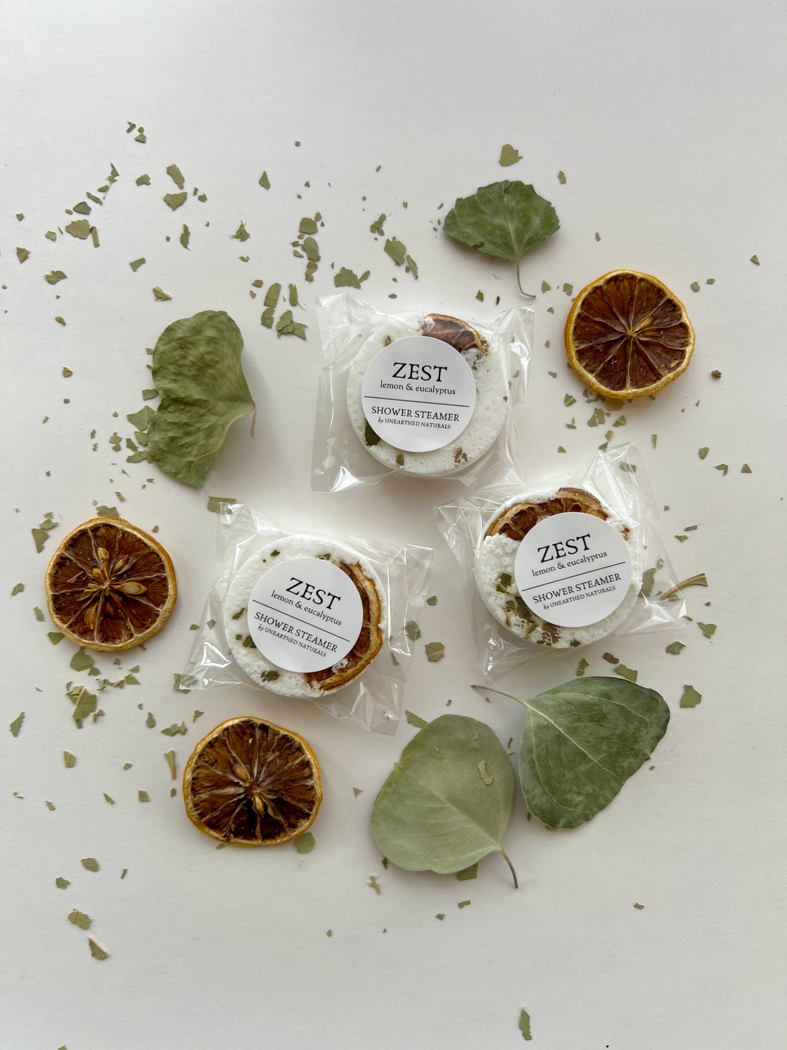 Zest - Lemon & Eucalyptus Shower Steamers | Aromatherapy