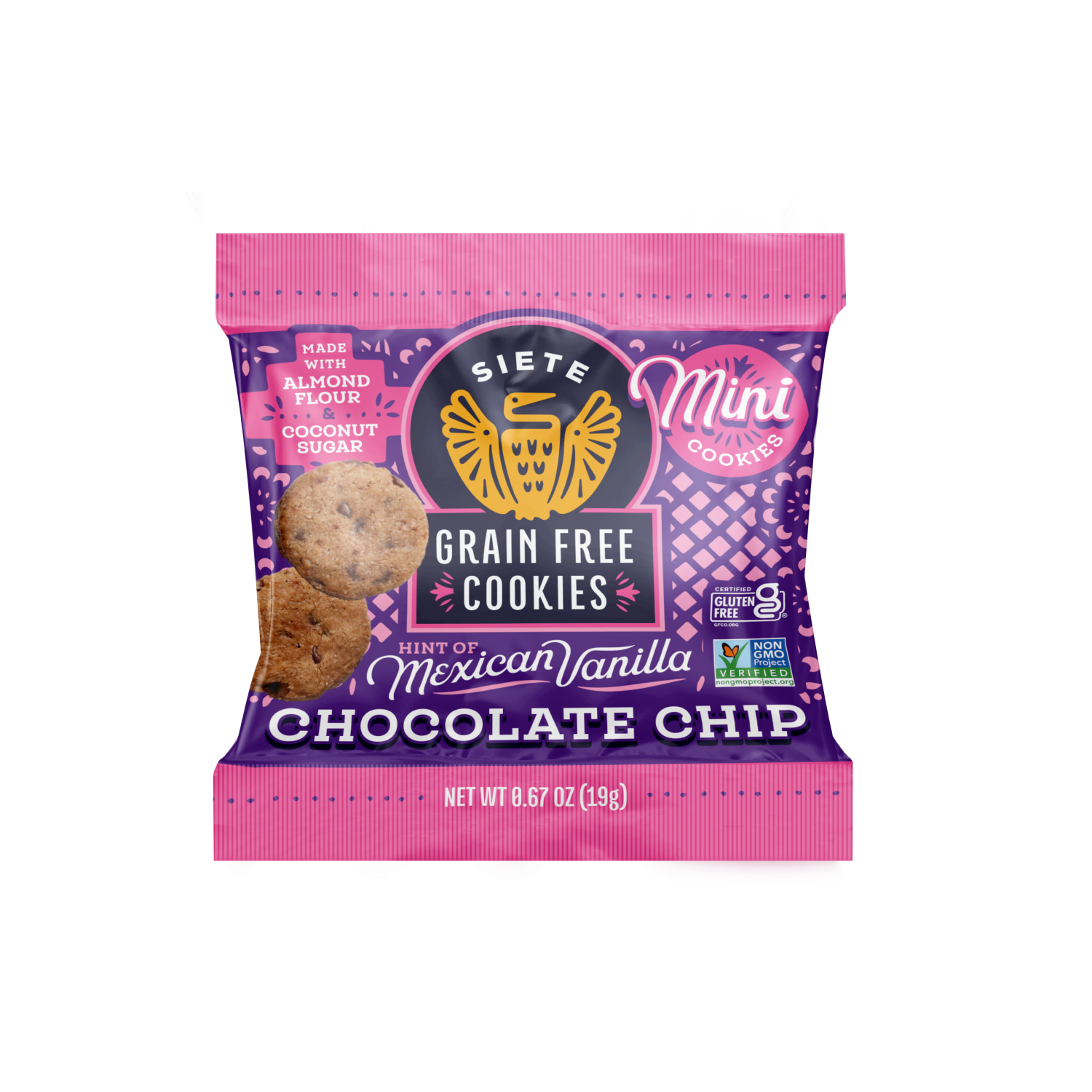 Mini Mexican Chocolate Chip Cookies 0.67oz  - 120 bags